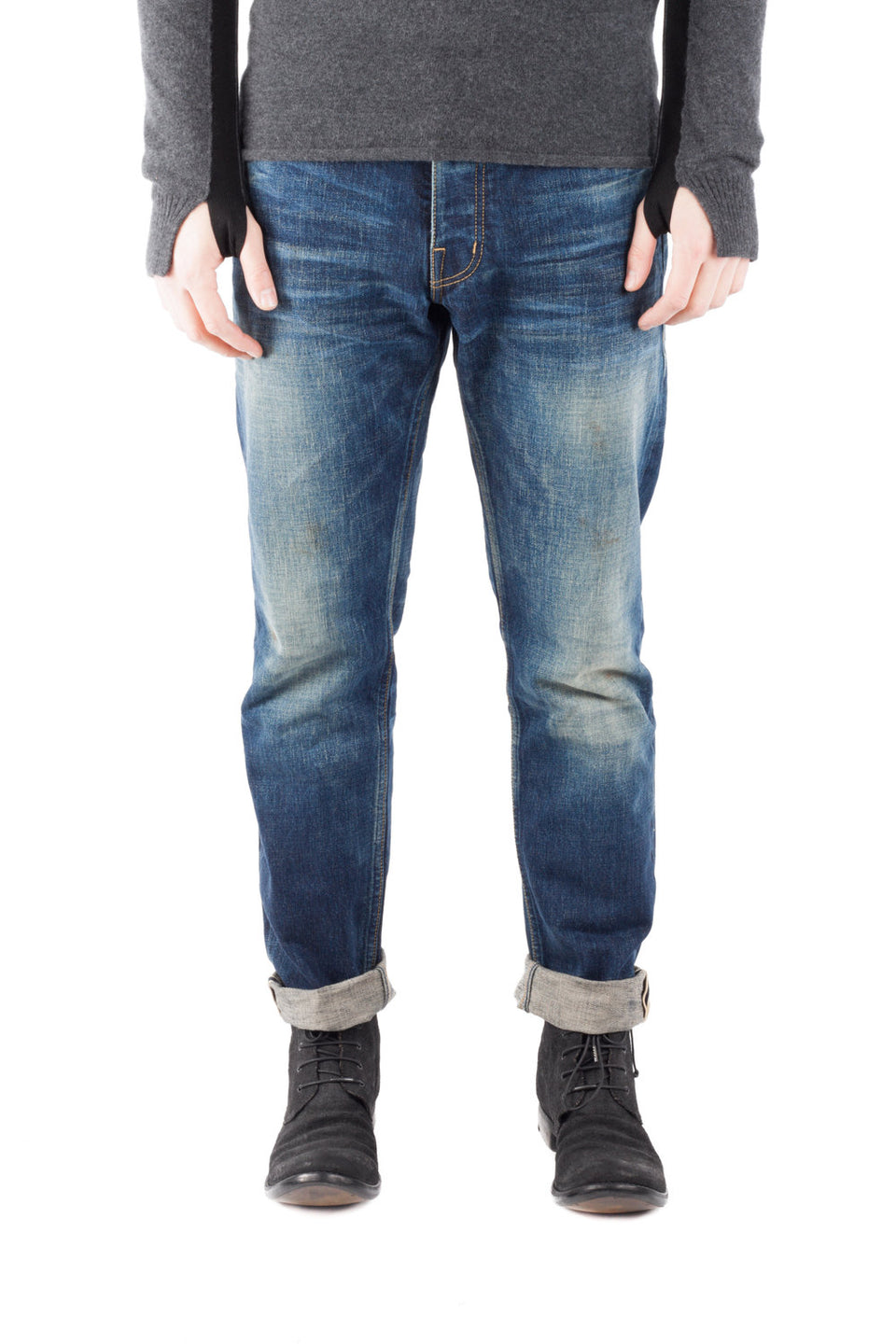 Blue Krait Classic Vintage Clean Denim Jeans