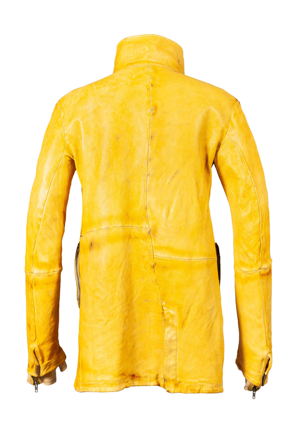 Object Dyed Glove Sleeve Leather Jacket